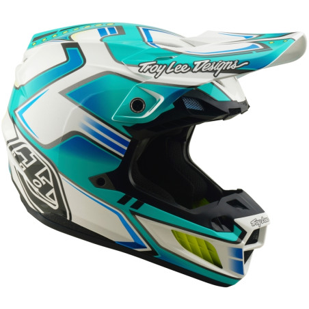 Casque TROY LEE DESIGNS SE5 Composite MIPS – Crest Real Teal, Taille M