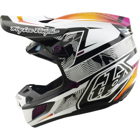 Casque TROY LEE DESIGNS SE5 Composite MIPS – Lined Up noir, Taille L