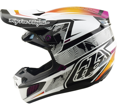 Casque TROY LEE DESIGNS SE5 Composite MIPS – Lined Up noir, Taille L