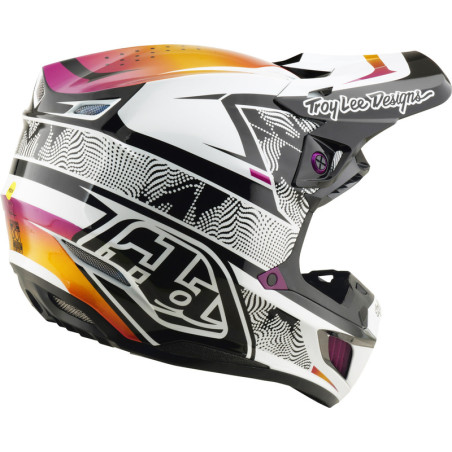 Casque TROY LEE DESIGNS SE5 Composite MIPS – Lined Up noir, Taille L