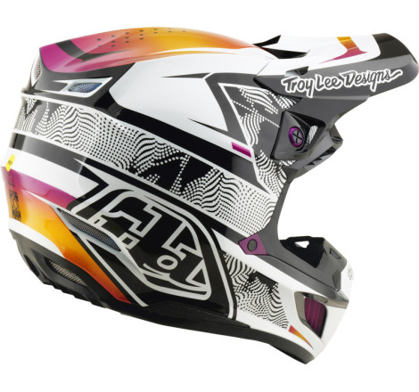 Casque TROY LEE DESIGNS SE5 Composite MIPS – Lined Up noir, Taille S