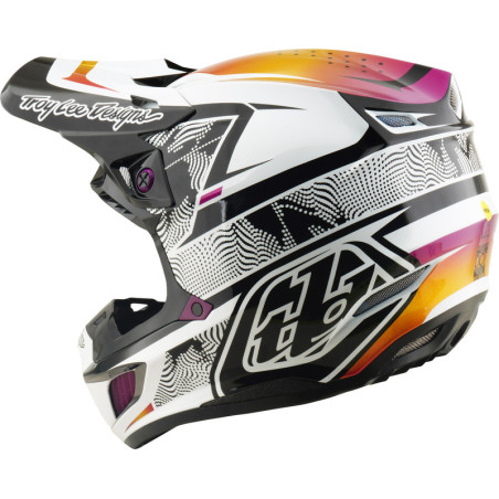 Casque TROY LEE DESIGNS SE5 Composite MIPS – Lined Up noir, Taille M