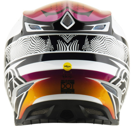 Casque TROY LEE DESIGNS SE5 Composite MIPS – Lined Up noir, Taille M