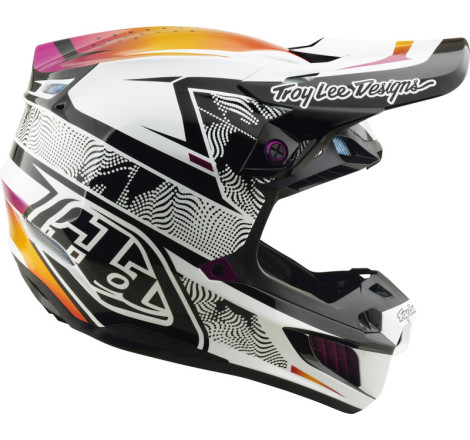 Casque TROY LEE DESIGNS SE5 Composite MIPS – Lined Up noir, Taille M