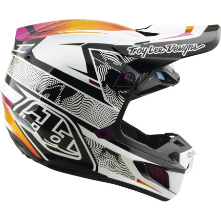 Casque TROY LEE DESIGNS SE5 Composite MIPS – Lined Up noir, Taille M