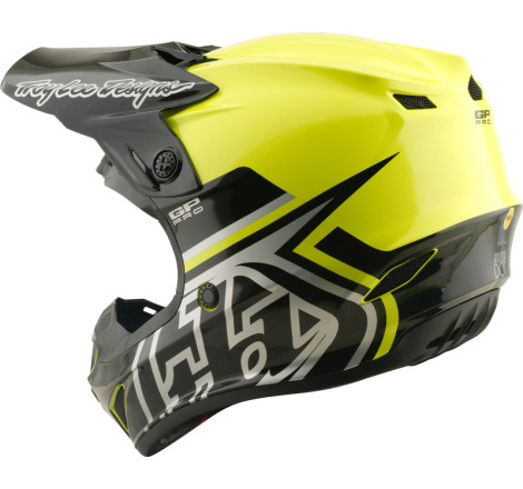 Casque enfant TROY LEE DESIGNS GP Pro MIPS – Jaune fluo, Taille YM