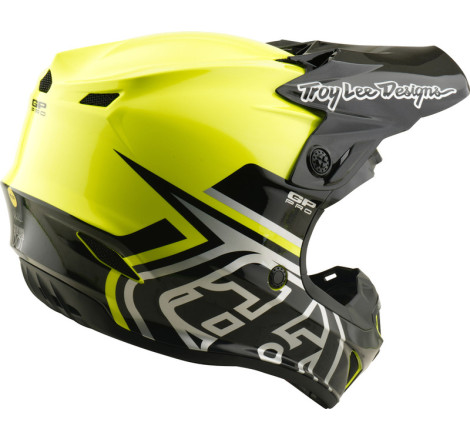 Casque enfant TROY LEE DESIGNS GP Pro MIPS – Jaune fluo, Taille YM