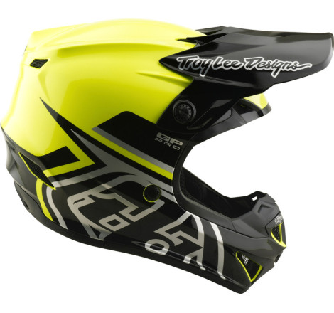 Casque enfant TROY LEE DESIGNS GP Pro MIPS – Jaune fluo, Taille YM