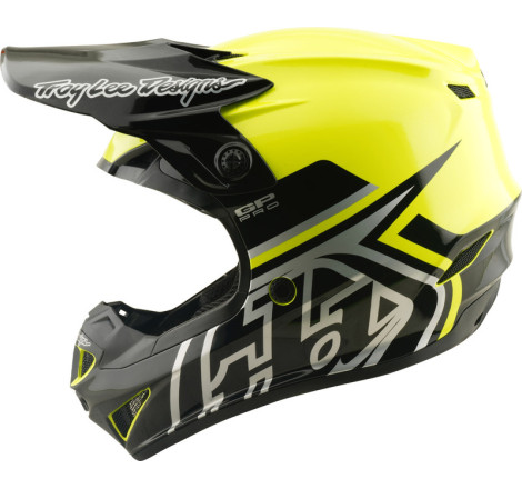 Casque enfant TROY LEE DESIGNS GP Pro MIPS – Jaune fluo, Taille YL