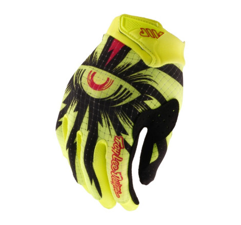 Gants enfant TROY LEE DESIGNS Air - Cyclops noir/jaune fluo
