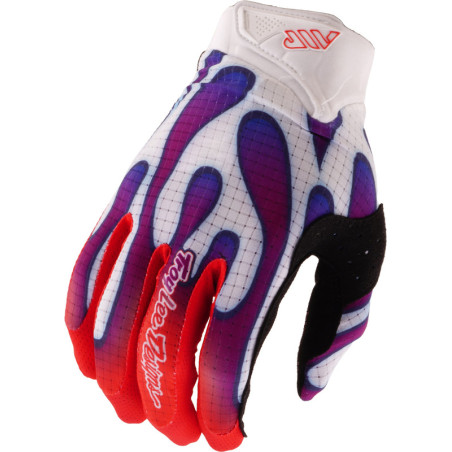 Gants enfant TROY LEE DESIGNS Air - Overspray blanc/violet