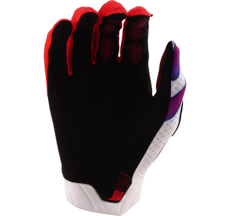 Gants enfant TROY LEE DESIGNS Air - Overspray blanc/violet