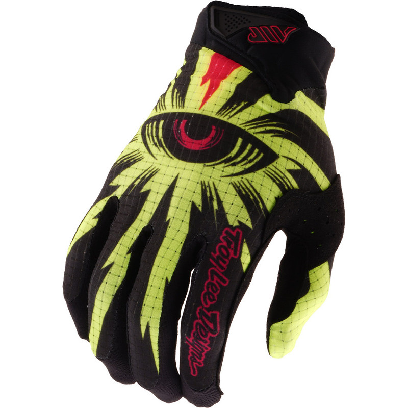 Gants TROY LEE DESIGNS Air - Cyclops noir/jaune fluo