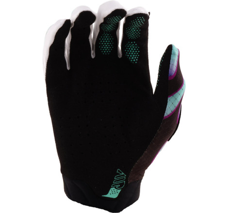 Gants TROY LEE DESIGNS Air - Overspray noir/Real Teal