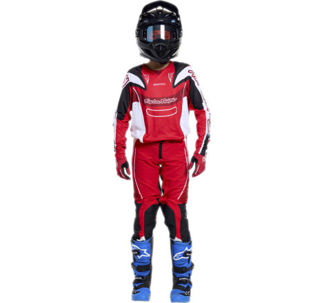 Pantalon enfant TROY LEE DESIGNS SE Pro - Salvo rouge/blanc