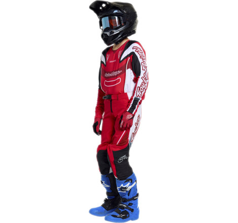 Pantalon enfant TROY LEE DESIGNS SE Pro - Salvo rouge/blanc