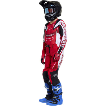 Pantalon enfant TROY LEE DESIGNS SE Pro - Salvo rouge/blanc