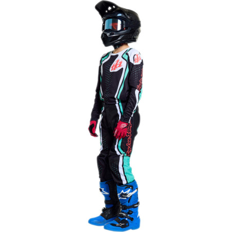 Pantalon enfant TROY LEE DESIGNS GP Pro - Roller noir/Teal