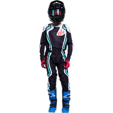 Pantalon enfant TROY LEE DESIGNS GP Pro - Roller noir/Teal