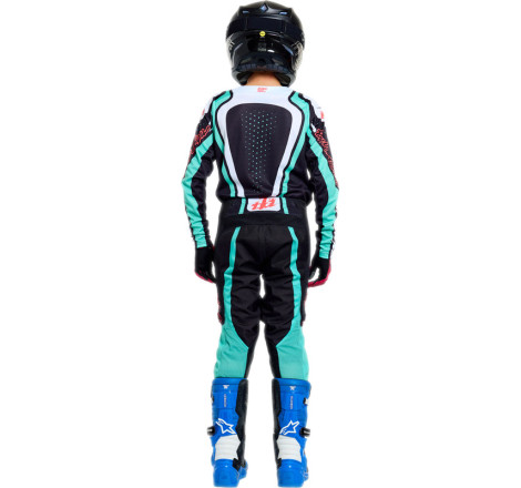 Pantalon enfant TROY LEE DESIGNS GP Pro - Roller noir/Teal