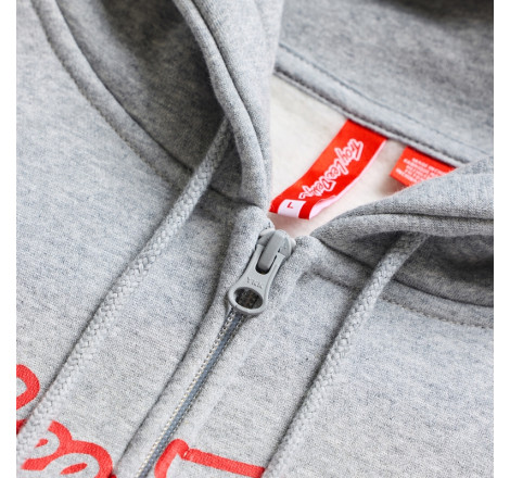 Hoodie TROY LEE DESIGNS Zip Up Signature - Gray/Heather/Red