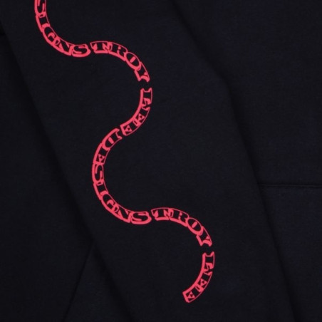 Hoodie TROY LEE DESIGNS Pink Slips - noir