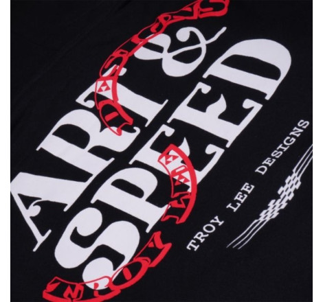 Hoodie TROY LEE DESIGNS Pink Slips - noir