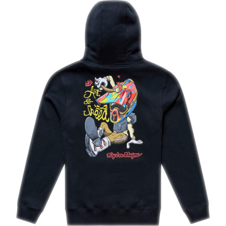 Hoodie TROY LEE DESIGNS Heritage - noir