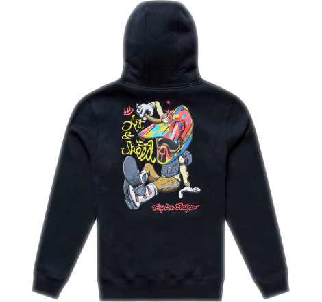Hoodie TROY LEE DESIGNS Heritage - noir