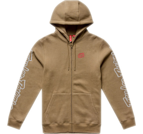 Hoodie TROY LEE DESIGNS Zip Up Badge - Sienna