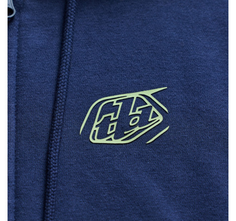 Hoodie TROY LEE DESIGNS Zip Up Badge - Navy/Sage