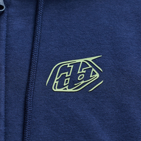 Hoodie TROY LEE DESIGNS Zip Up Badge - Navy/Sage