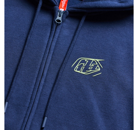 Hoodie TROY LEE DESIGNS Zip Up Badge - Navy/Sage