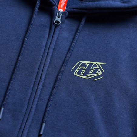 Hoodie TROY LEE DESIGNS Zip Up Badge - Navy/Sage