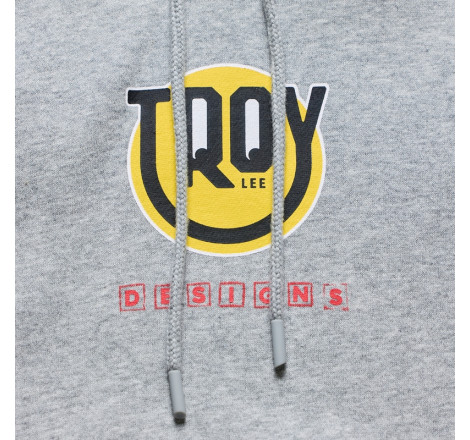 Hoodie TROY LEE DESIGNS Happy Dayz - Gray Heather