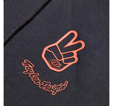 Hoodie TROY LEE DESIGNS Peace Out - Carbon/Black
