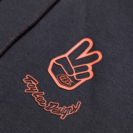 Hoodie TROY LEE DESIGNS Peace Out - Carbon/Black