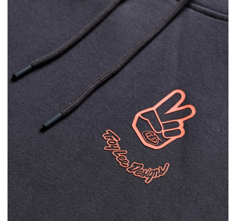 Hoodie TROY LEE DESIGNS Peace Out - Carbon/Black