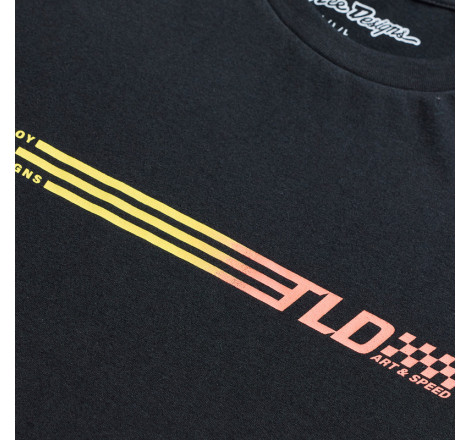 T-Shirt TROY LEE DESIGNS Stripes - noir