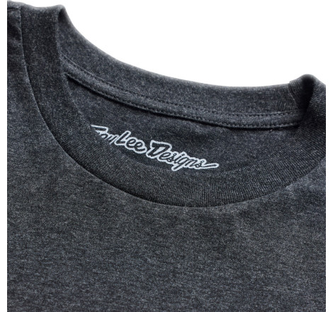 T-Shirt TROY LEE DESIGNS Finish Line - Black Heather