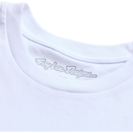 T-Shirt TROY LEE DESIGNS Finish Line - blanc