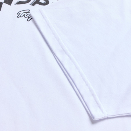 T-Shirt TROY LEE DESIGNS Finish Line - blanc