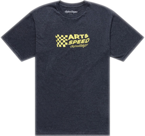 T-Shirt TROY LEE DESIGNS Finish Line - Black Heather