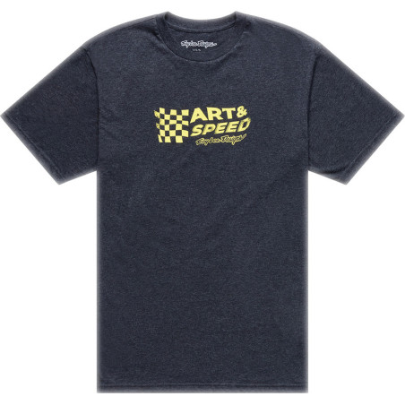 T-Shirt TROY LEE DESIGNS Finish Line - Black Heather