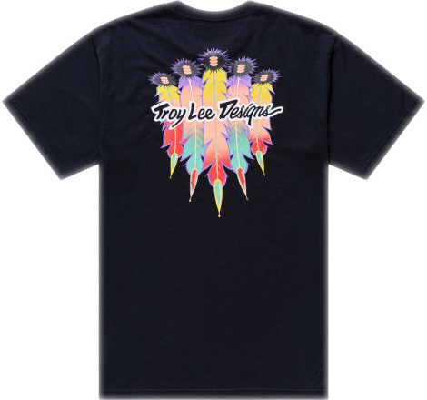 T-Shirt TROY LEE DESIGNS Feather - noir