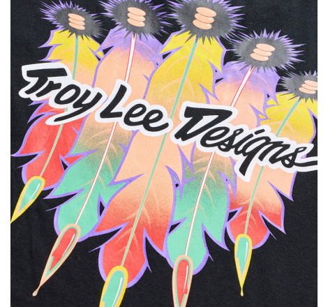 T-Shirt TROY LEE DESIGNS Feather - noir