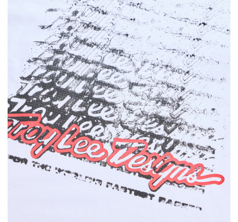T-Shirt TROY LEE DESIGNS Repeat - blanc