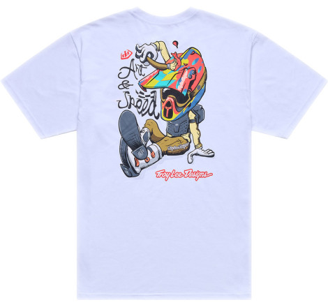 T-Shirt TROY LEE DESIGNS Heritage - blanc