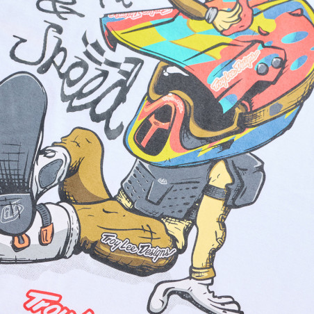 T-Shirt TROY LEE DESIGNS Heritage - blanc
