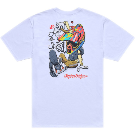 T-Shirt TROY LEE DESIGNS Heritage - blanc